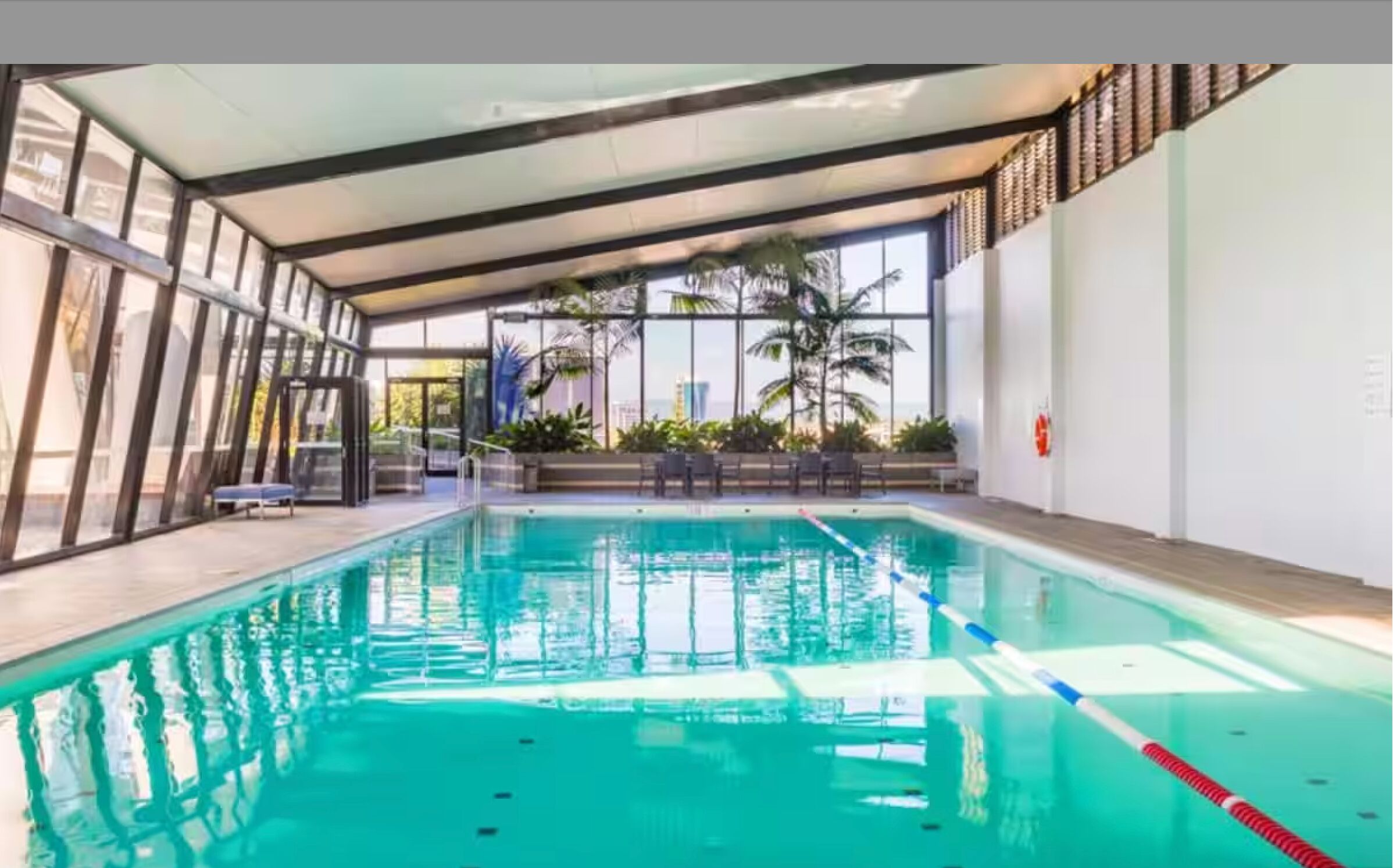 Indoor pool, a heated pool