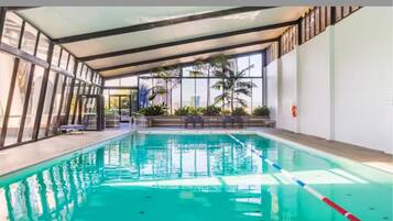 Indoor pool, a heated pool