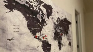 A world map with highlighted countries and oceans. - Stunning 5 BD Home away from Home! 15 min to uptown (Charlotte)