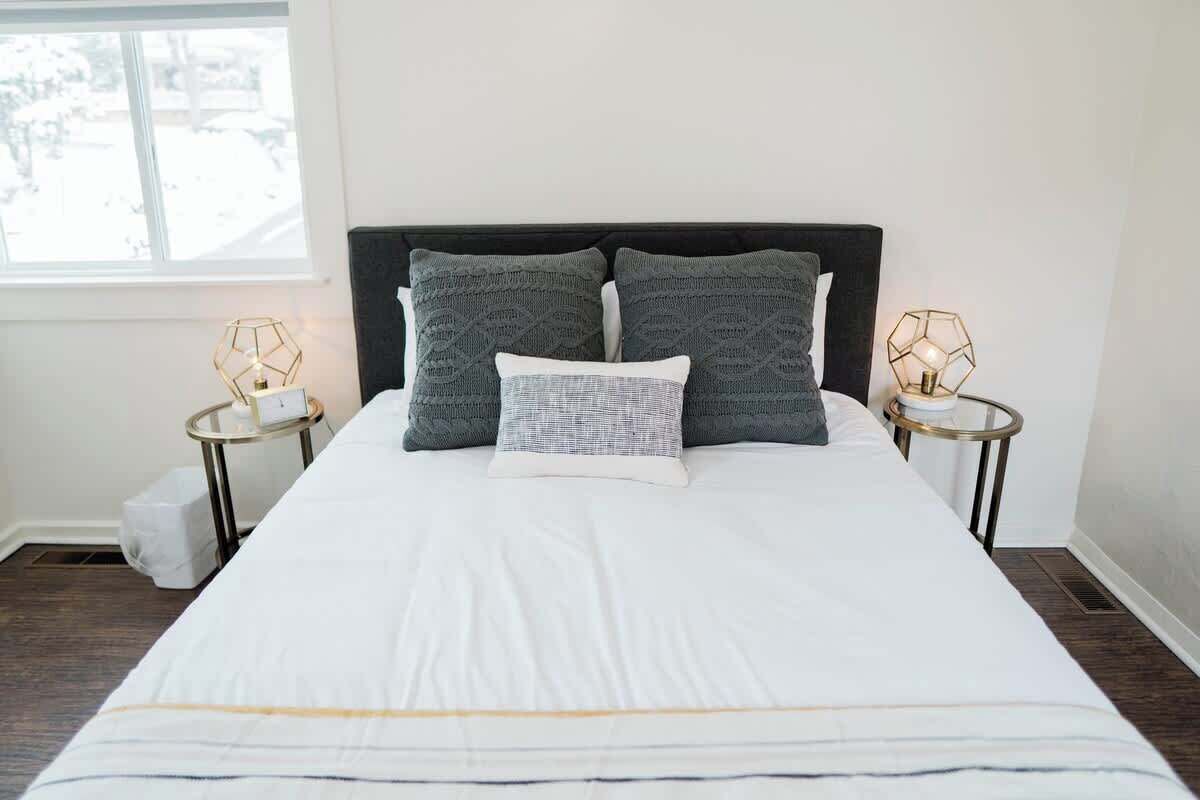 2 bedrooms, iron/ironing board, travel crib, WiFi