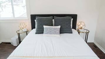 2 bedrooms, iron/ironing board, travel crib, WiFi