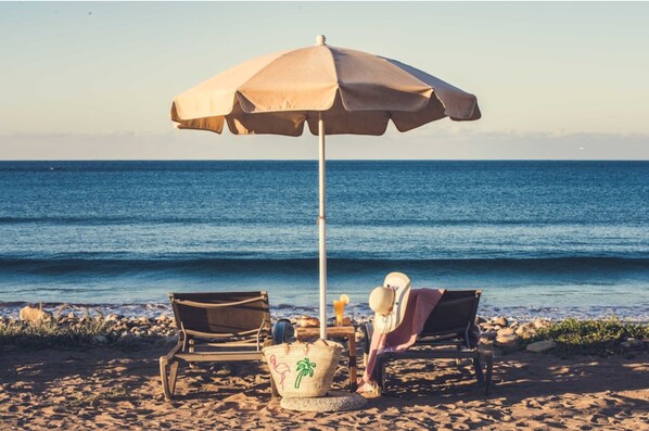 On the beach