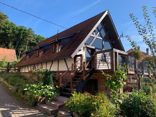 Gîte des Châteaux-forts, Nurdachhaus mit Loftcharakter