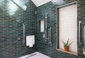 Bathtub, hair dryer