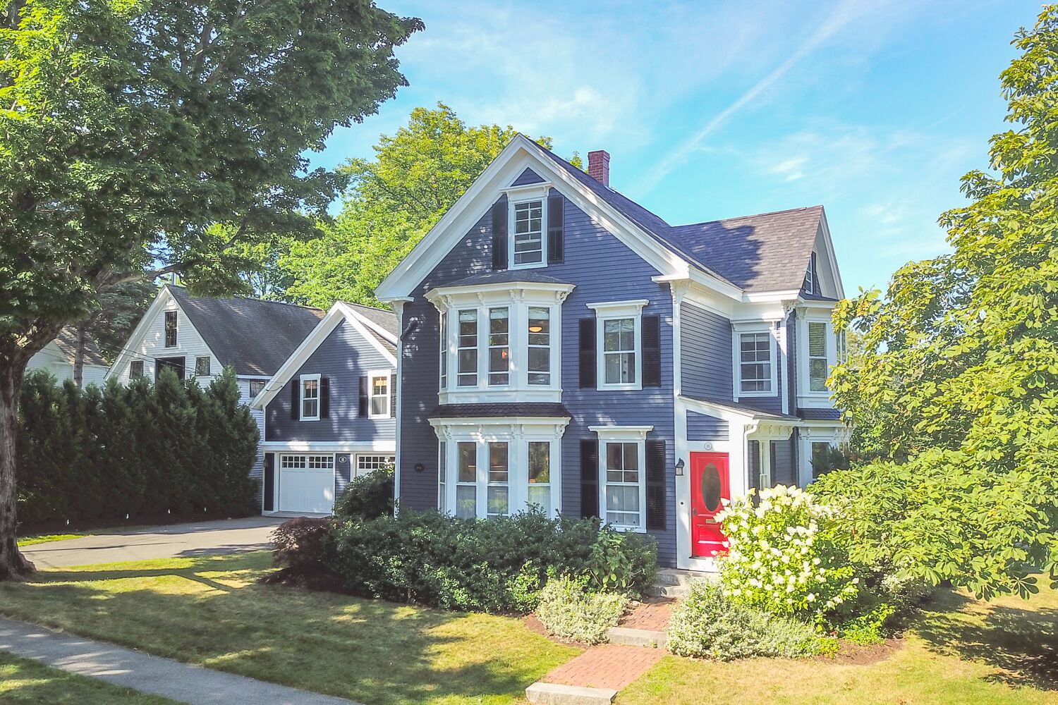 Beautiful historic Chestnut Street, steps to the beach and village.