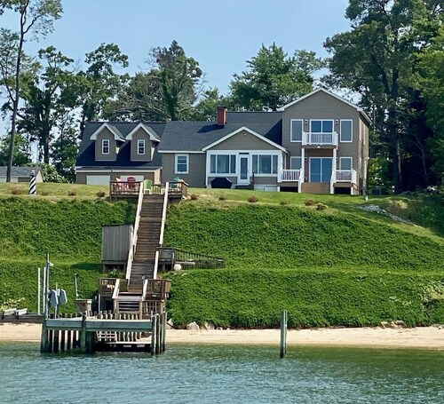 Room on river with sunset views and private beach!