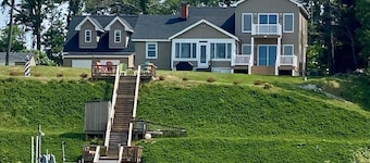 Room on river with sunset views and private beach!