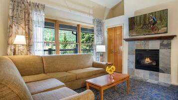 TV, fireplace, table tennis