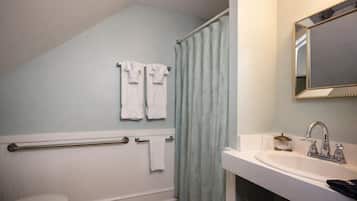 Hair dryer, towels