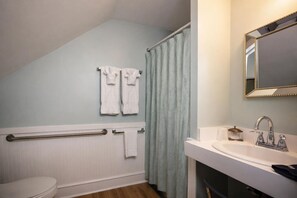 Hair dryer, towels
