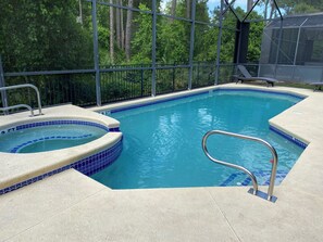 Una piscina riscaldata