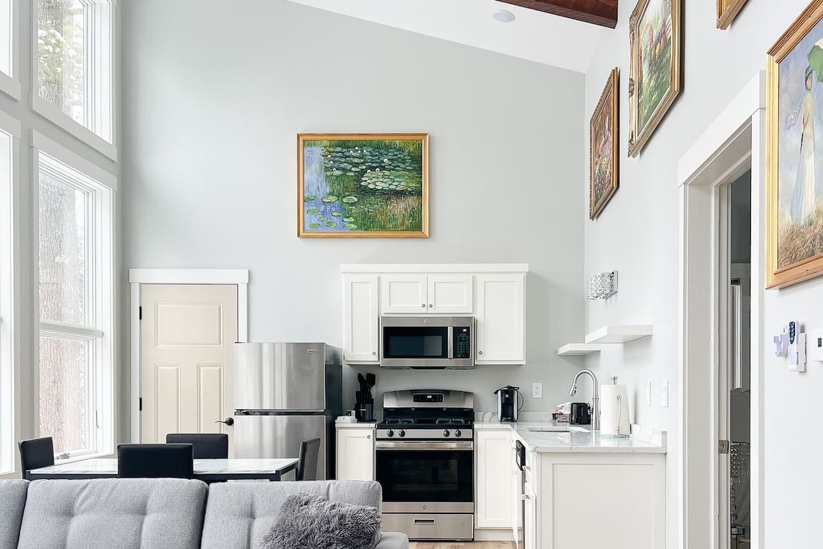 Cabaña | Área de sala de estar | Smart TV