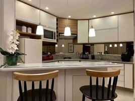 设计双人房 | 私人厨房 | 冰箱、炉灶、烤面包机、厨具/餐具