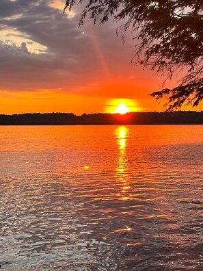 Beach - 2 BR Lakefront Cottage in Belgrade Lakes Region (Sidney)