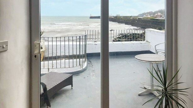 Unclassified image, 1 of 19, button - Reverse level cottage in Newlyn stunning sea views from the roof top balcony. (Newlyn)