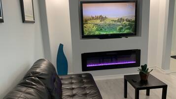 TV connectée, cheminée