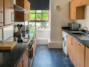 Dishwasher, highchair, cookware/dishes/utensils