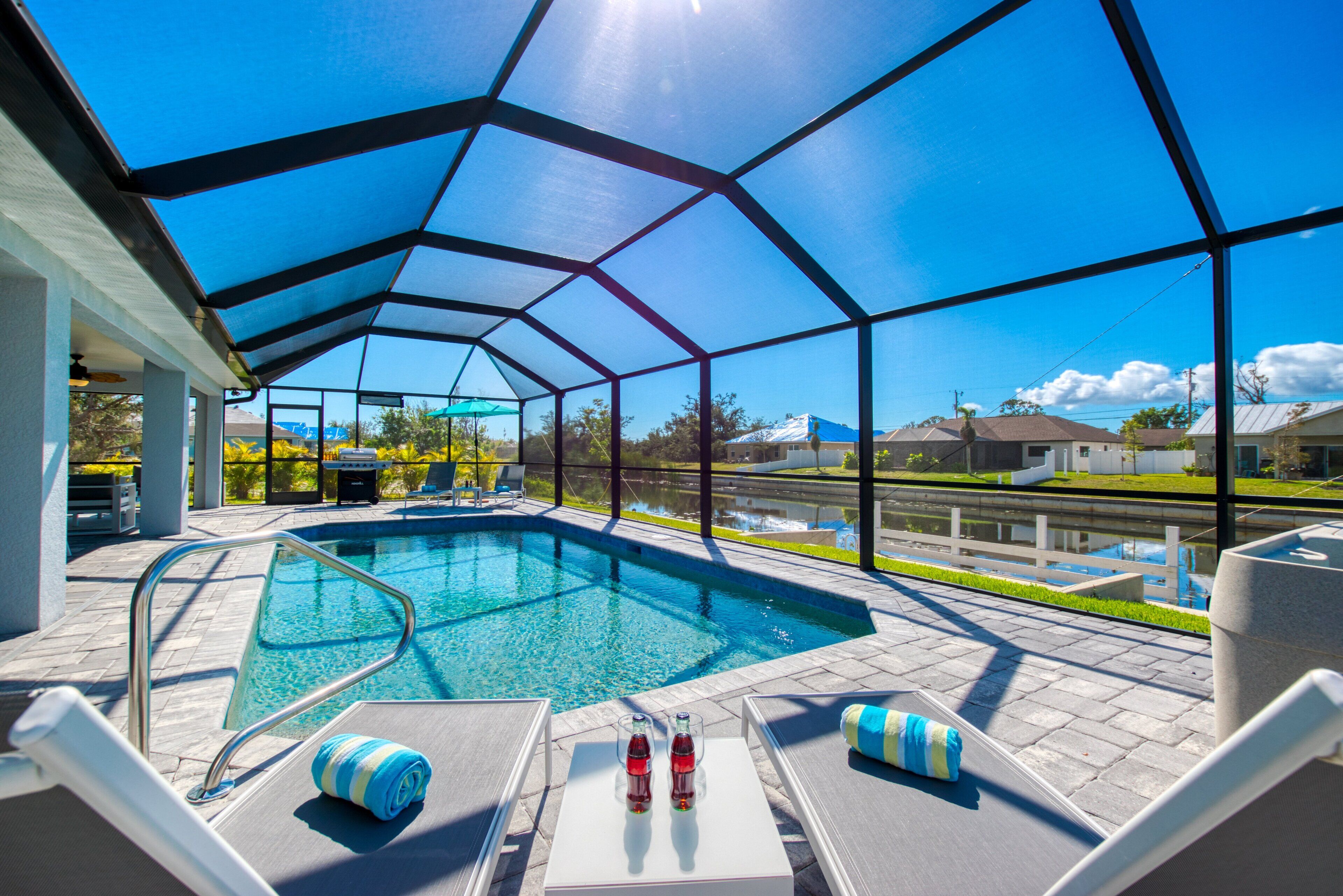 A heated pool