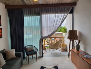 Uitzicht vanaf balkon