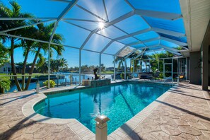 A heated pool
