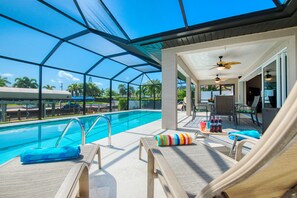 A heated pool
