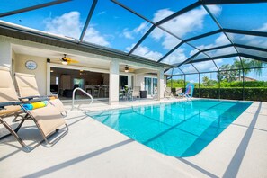 A heated pool