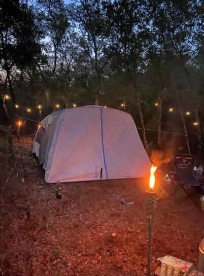 Peaceful campsite -head of Ocala National Forest trails.