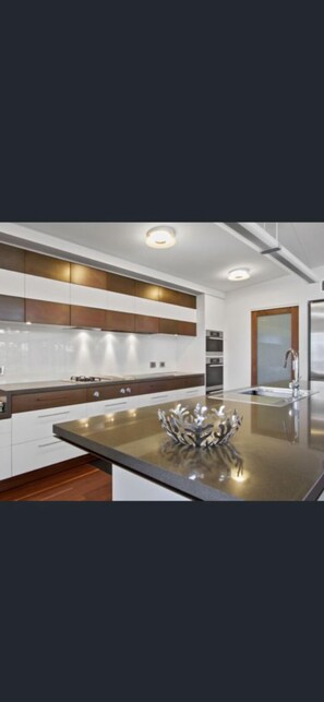 Fridge, microwave, oven, dishwasher - Absolute beachfront Designer house with spa (Maloneys Beach)