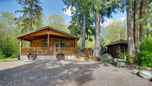 Unclassified image, 2 of 36, button - 'Moose Lodge' Cabin w/ Entertainment Gazebo! (Baring)