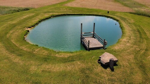 Family owned and operated spacious Farm House with a modern decorative flair.
