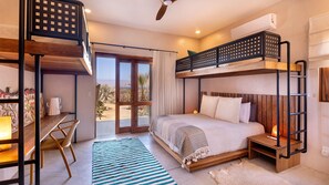 3 makuuhuonetta, työpöytä, vauvan matkasänky, ilmainen Wi-Fi