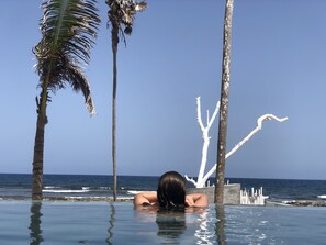 Outdoor pool, an infinity pool
