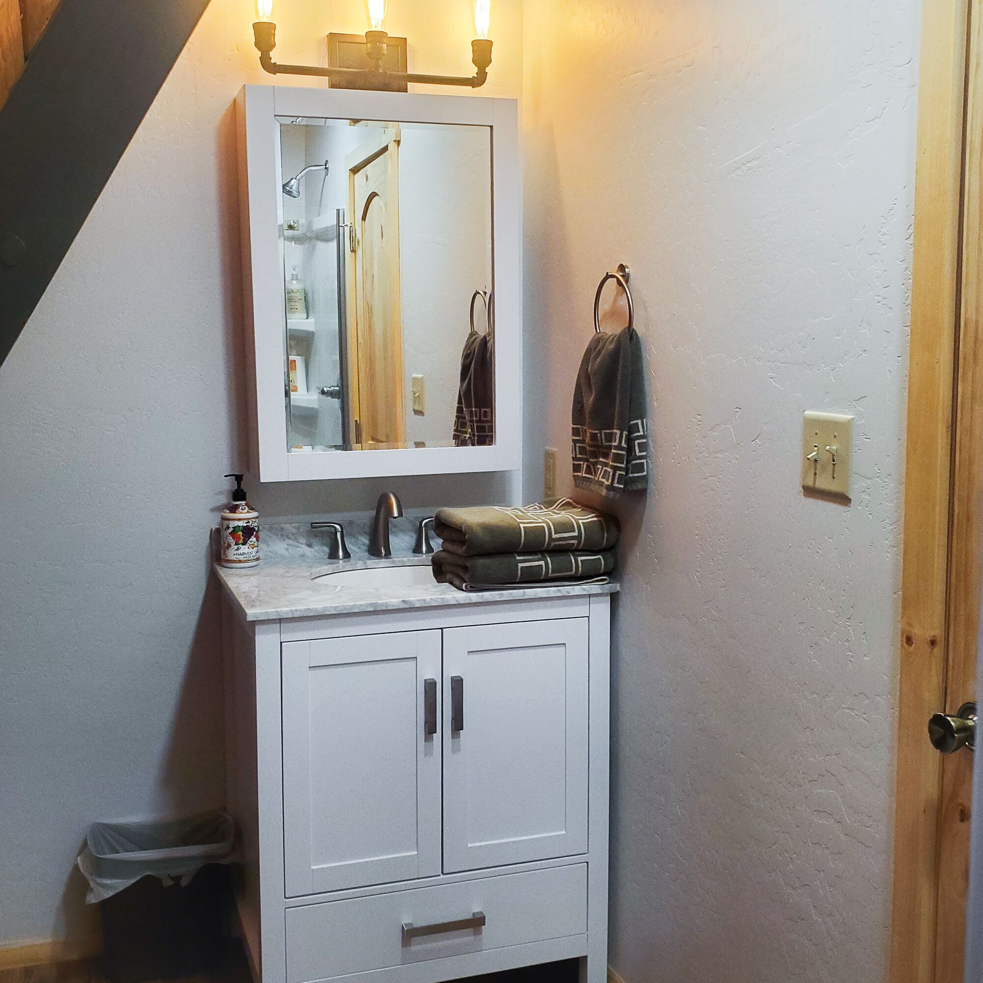 Master Bathroom with Shower Upstairs
