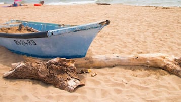 Vlak bij het strand