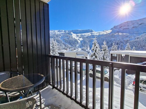 Comfortable studio in Flaine, balcony, near slopes