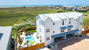 Exterior - PPLM500 Private Heated Pool, Gulf Views and Golf Cart Included (Port Aransas)