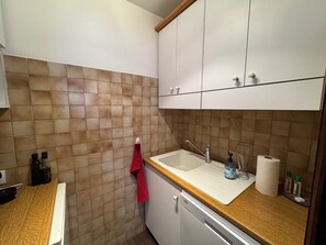 Fridge, microwave, dishwasher - Renovated studio with ski shuttle & locker, pets allowed (Saint-Chaffrey)
