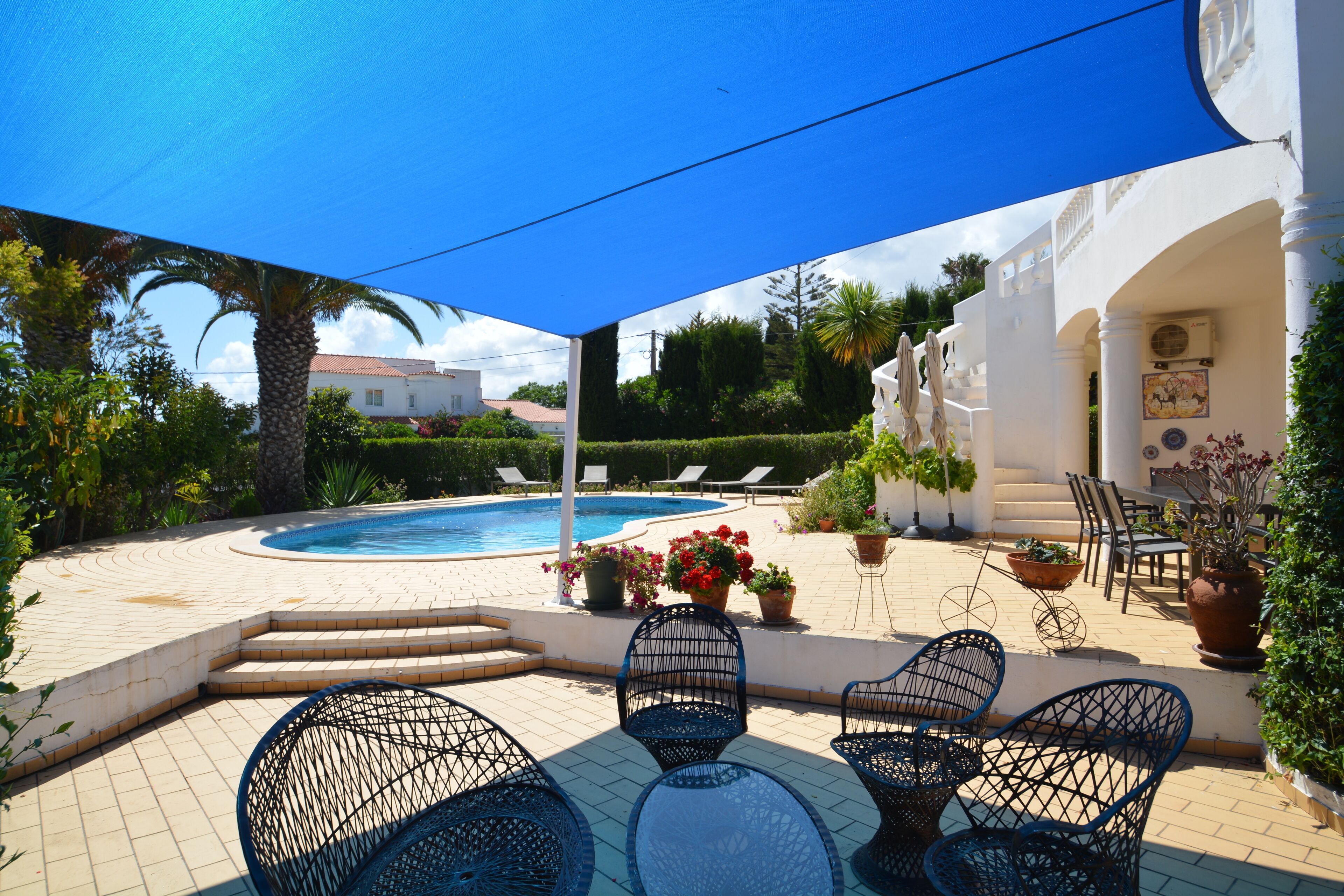 Piscina externa, piscina aquecida