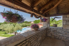 Property grounds - Pool, whirlpool, 12 persons, garden, children's playground,bicycles,table tennis (Anžici)