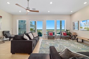 Smart TV, video games, foosball, books