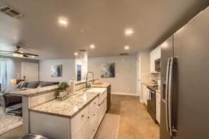 Microwave, oven, stovetop, dishwasher