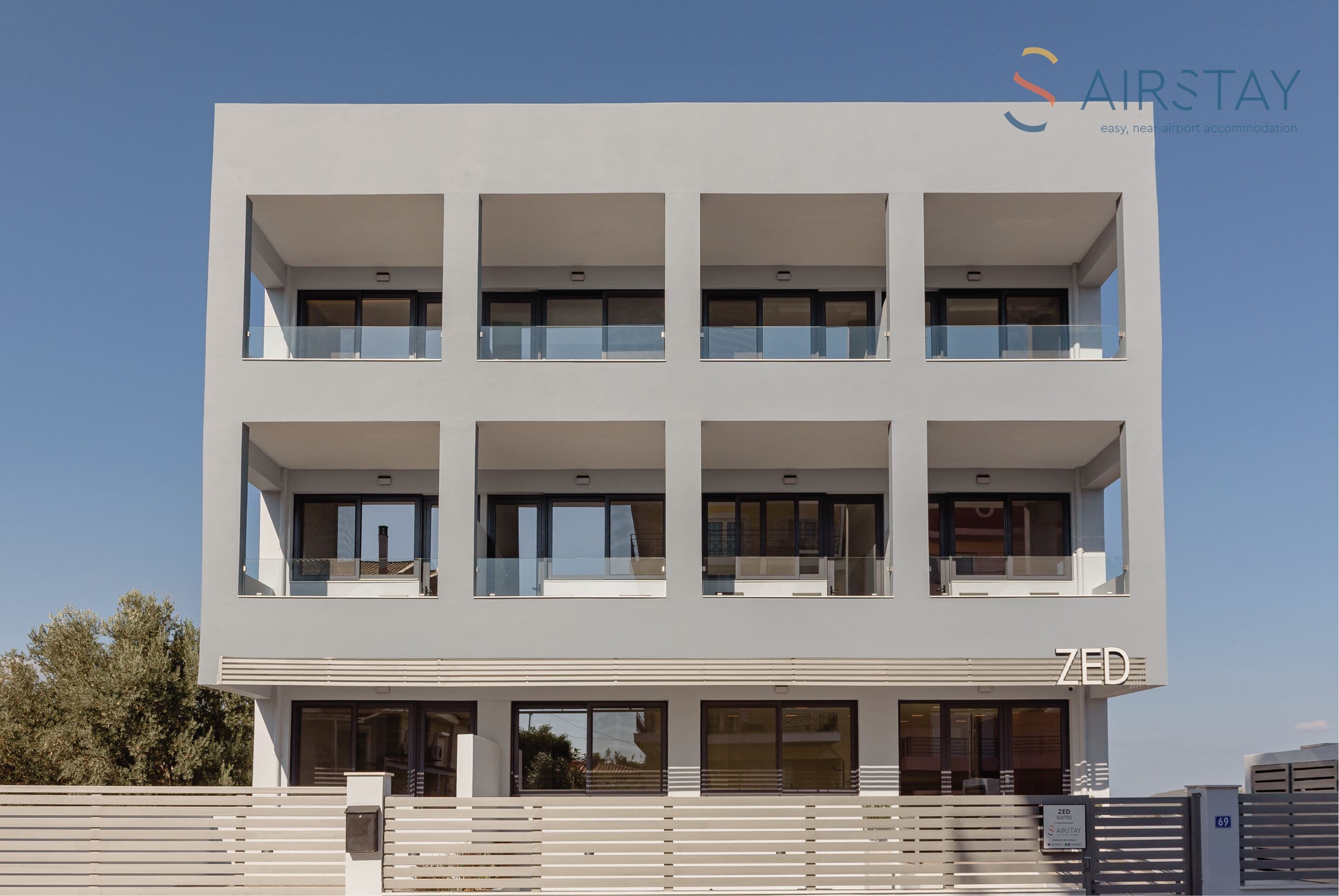 Façana frontal de l'allotjament