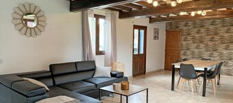 Farmhouse in the heart of an agricultural farm