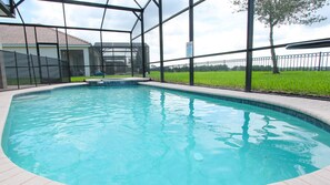 Una piscina riscaldata