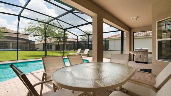 A heated pool