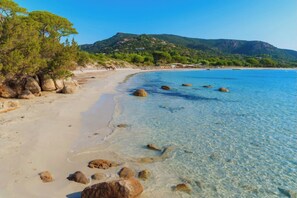 Beach nearby, sun-loungers