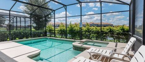 A heated pool