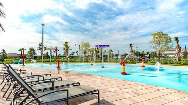 Una piscina riscaldata