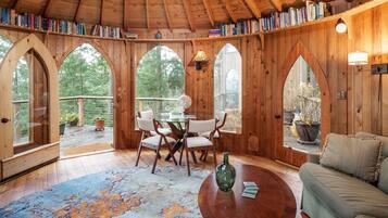 TV, fireplace, DVD player