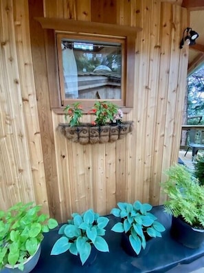 Exterior detail - Orcas Island, Forest House #283 (Orcas Island)